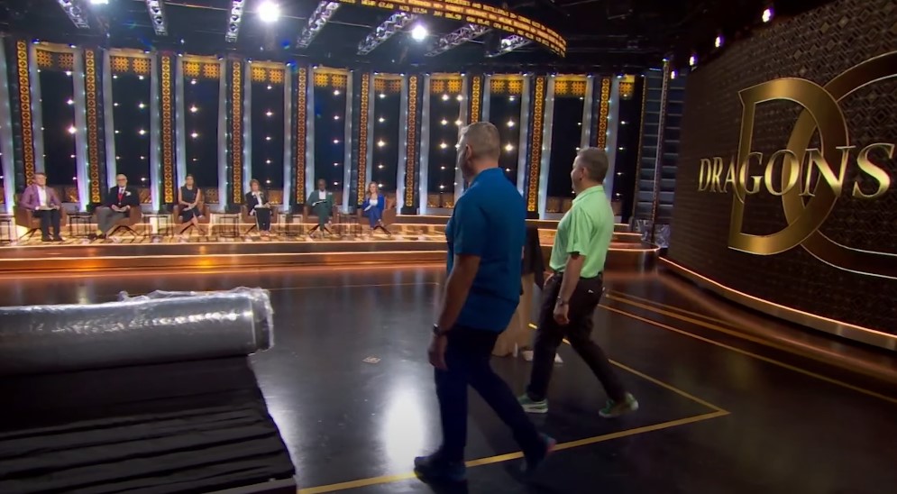 The "Dragons Den" set, prepared for the next episode