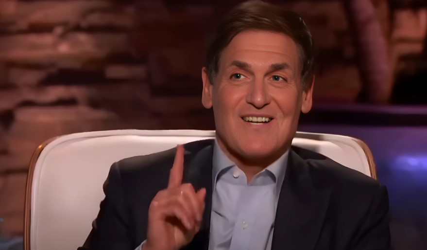 Close up view of Mark Cuban in Shark Tank