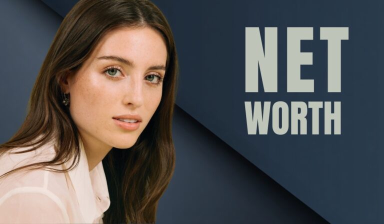 Portrait of Madeline Argy with the words "Net Worth" displayed beside her