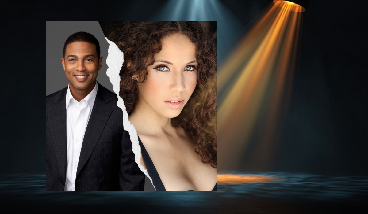 Split-style image of Don Lemon and Stephanie Ortiz under spotlights, symbolizing past relationship rumors