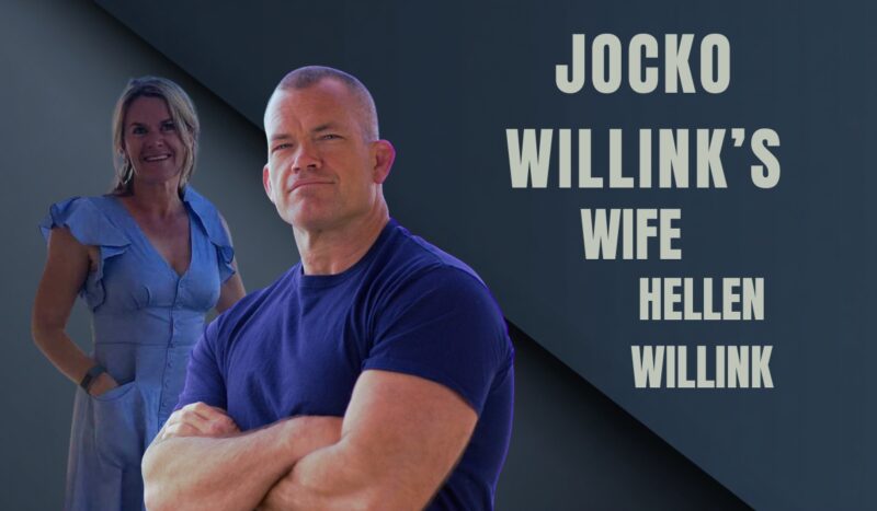 Hellen Willink stands beside Jocko Willink