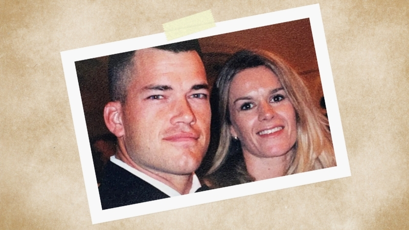 Hellen Willink pictured with Jocko Willink during his Navy career